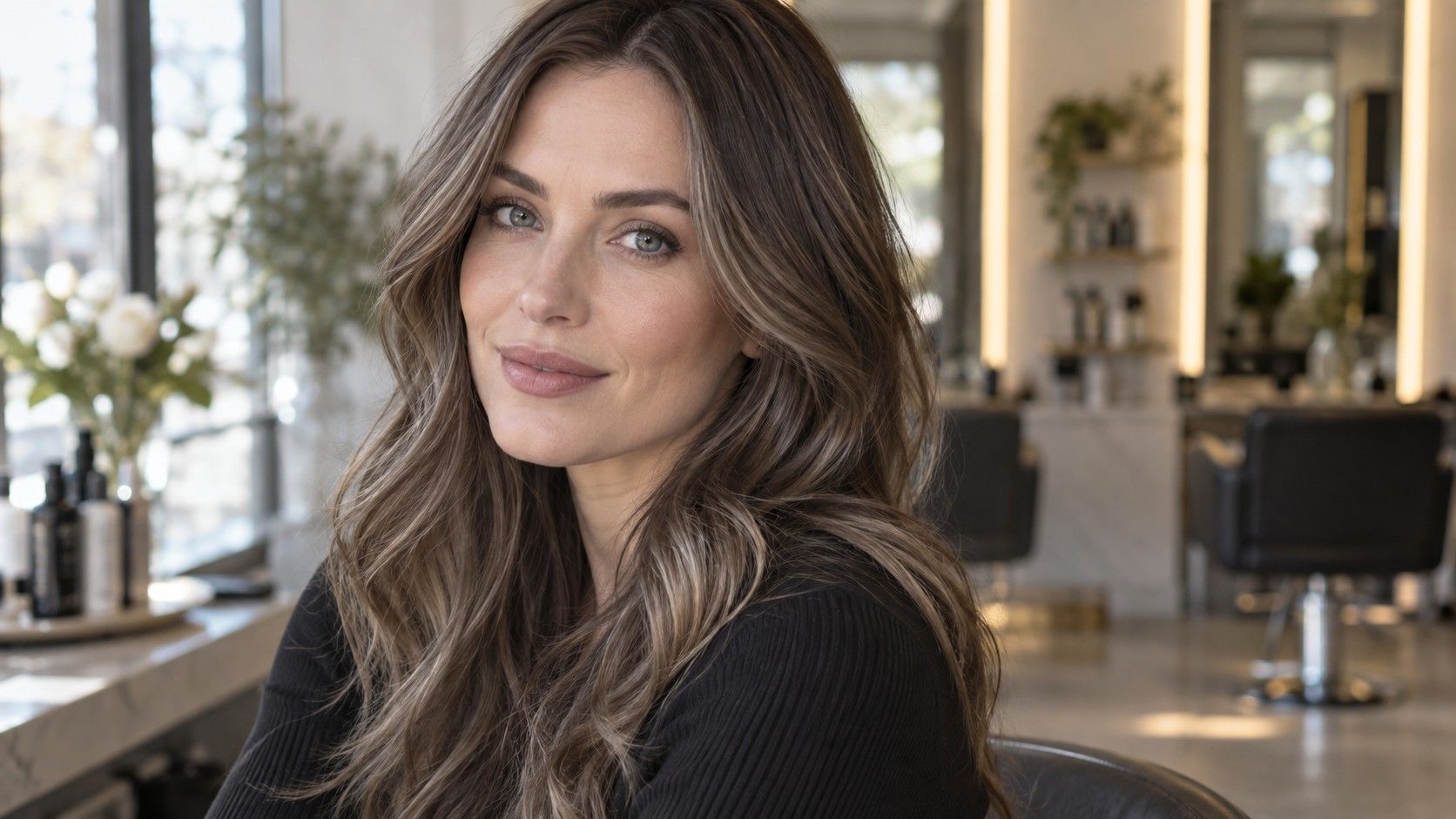 Hair color ideas for grey eyes
