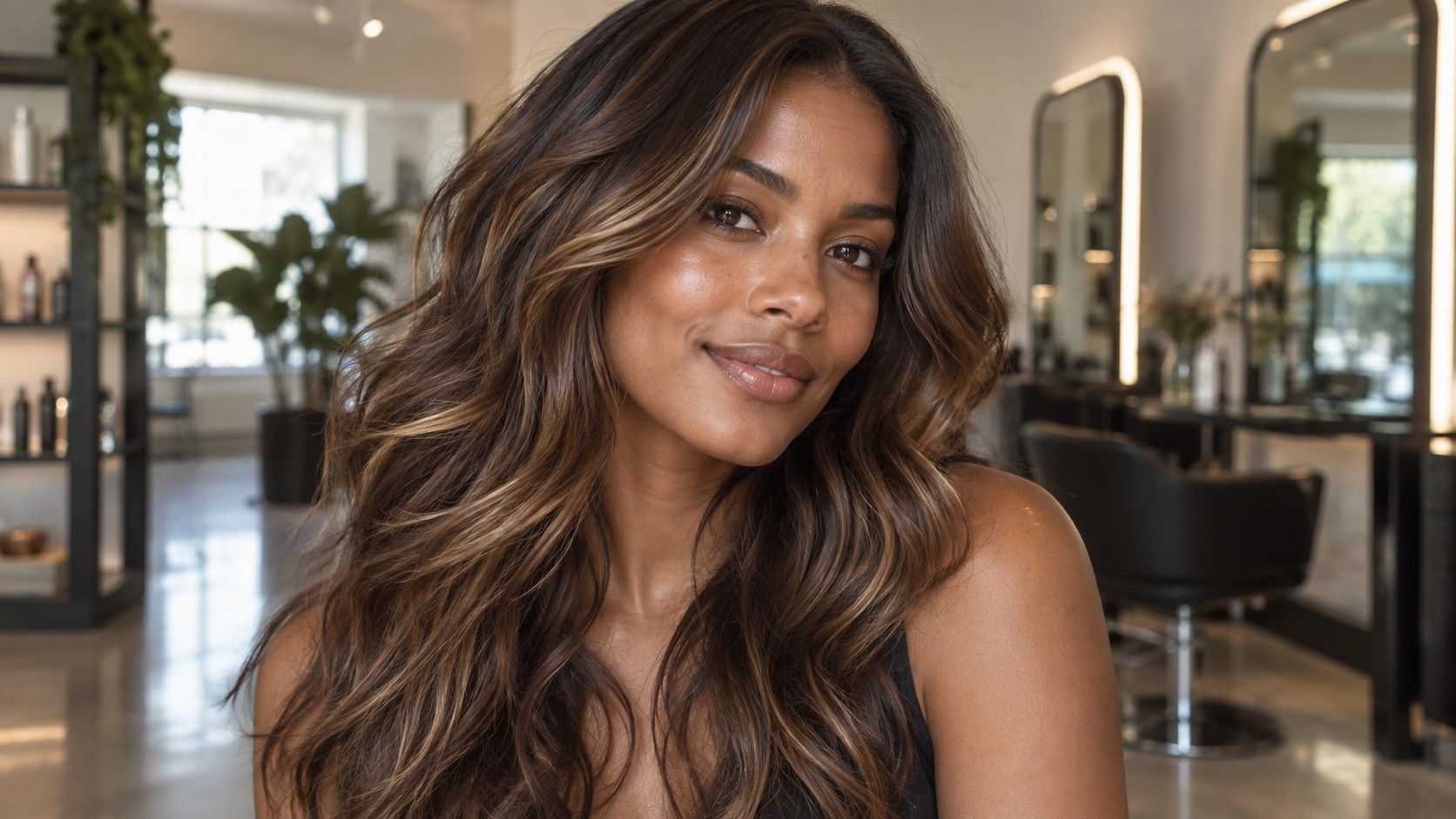 Hair color ideas for brown skin