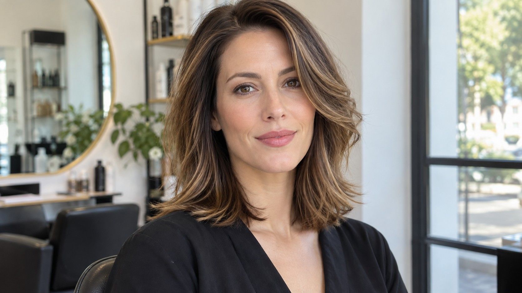 Layered bob with soft side volume